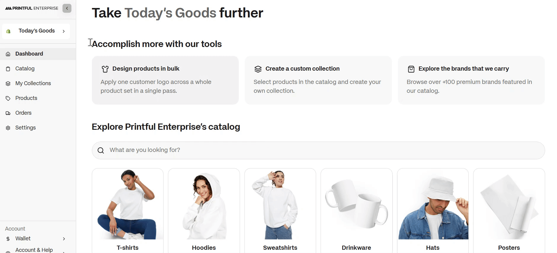 Disconnect Shopify store from Printful Enterprise.